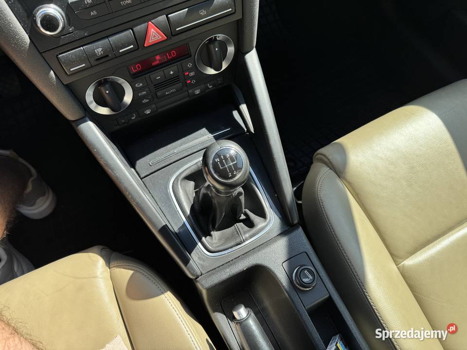Audi A3 16 BENZYNA Zarejestrowana Długie Opłaty Rok produkcji 2007 Konin