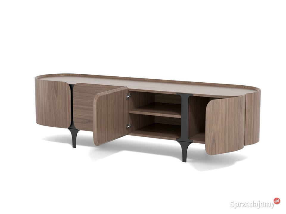 Szafka RTV loftowa Linea orzech włoski 200x50x55 Golkowice