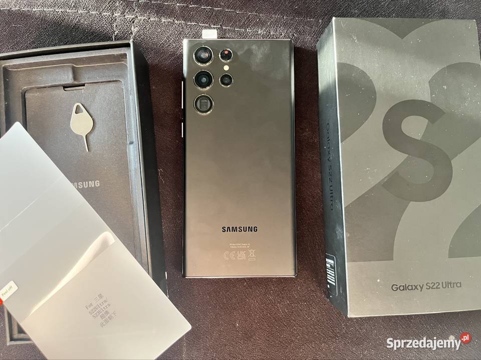 Samsung S22 Ultra ekran świeży S Pen 256 GB i śląskie sprzedam