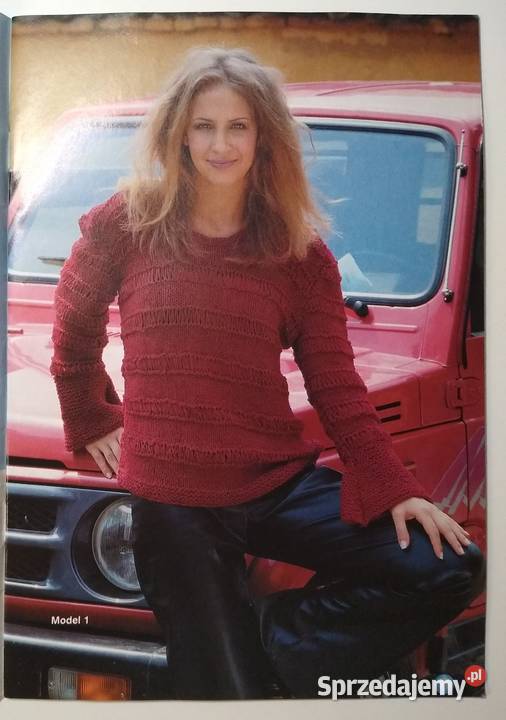 Dama w swetrze 122004 druty miękka Gdańsk