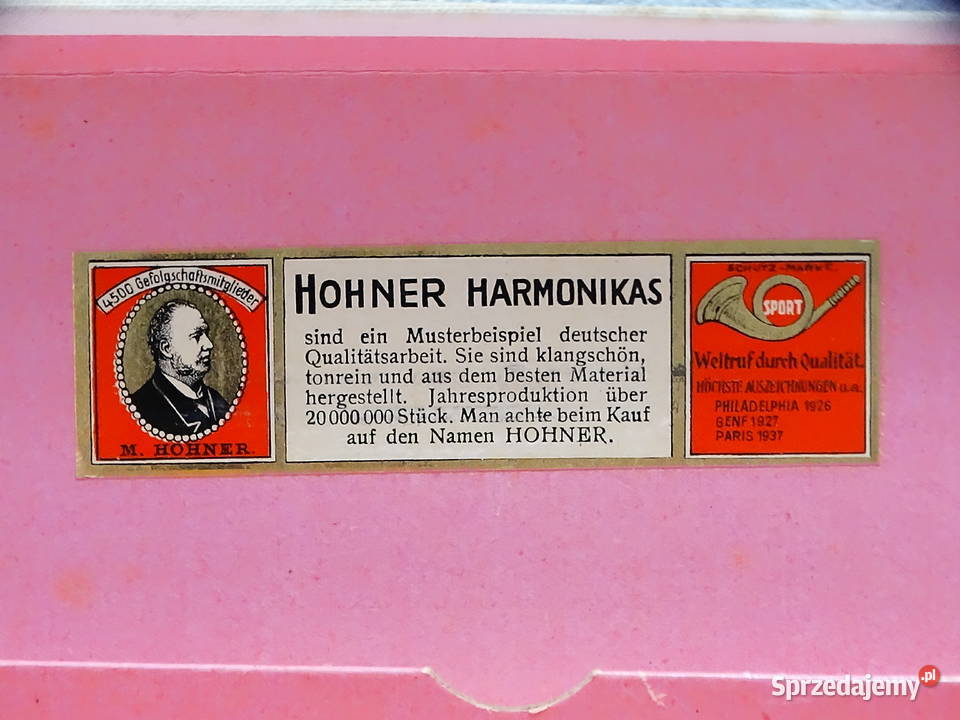 Stara Harmonijka Ustna M Hohner Unsere Lieblinge Biłgoraj