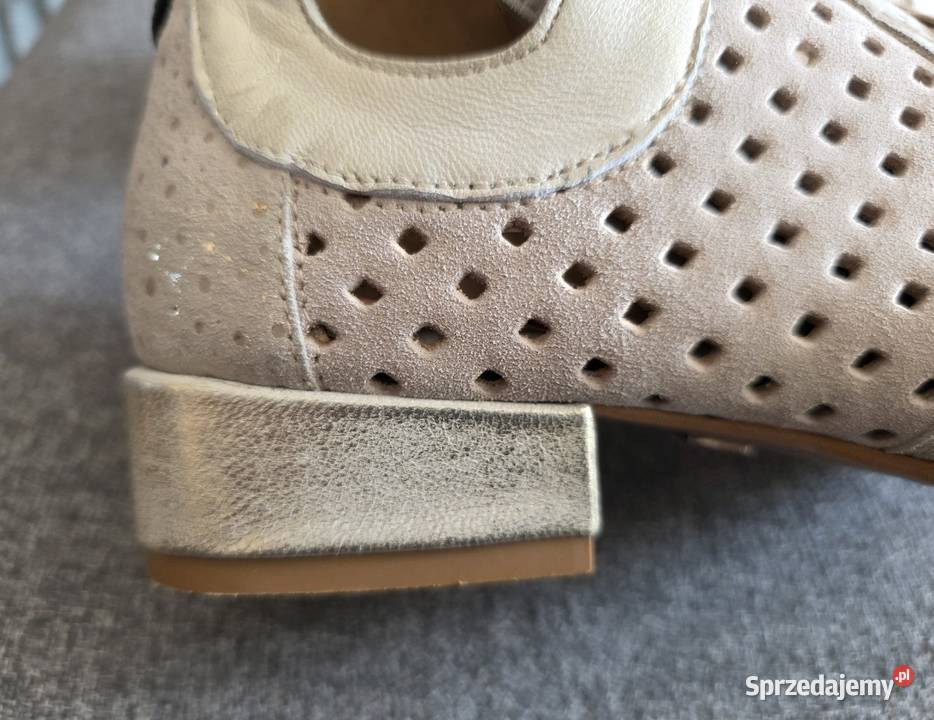 Skórzane botki trzewiki Maciejka 38 Głogów