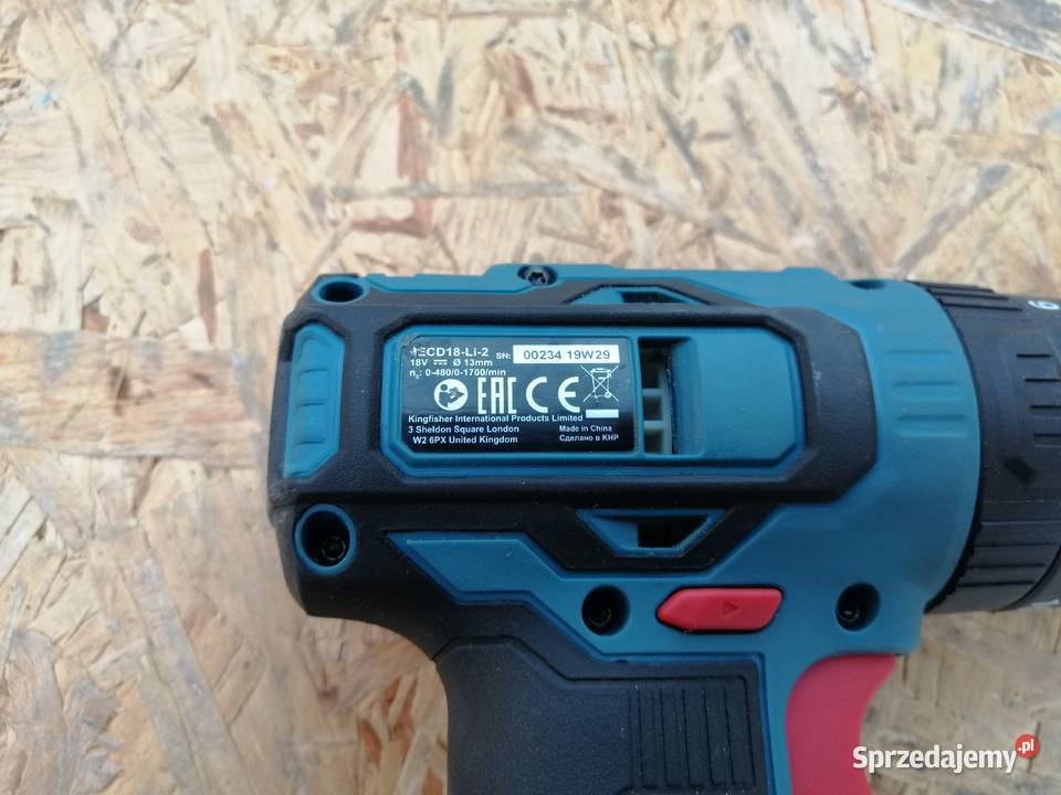 ZESTAW WKRĘTARKA ZAKRĘTARKA ERBAUER 18V 2x2Ah Wyrzeka sprzedam