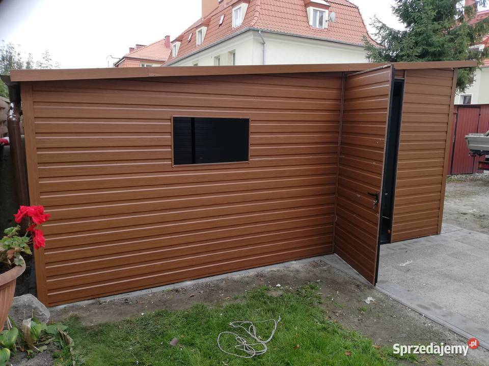DOBRA Garaż Blaszany ZŁOTY DĄB Garaże Blaszane 15m2 świętokrzyskie Busko-Zdrój