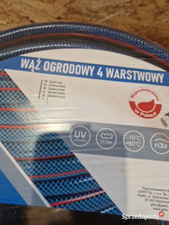 Wąż ogrodowy 4 Warstwowy 34 50m GEKO