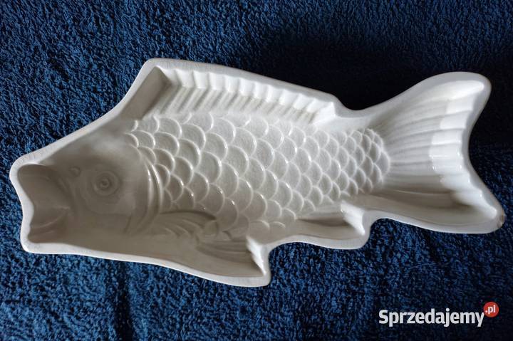 Piękny stary ceramiczny półmisek w kształcie Wrocław