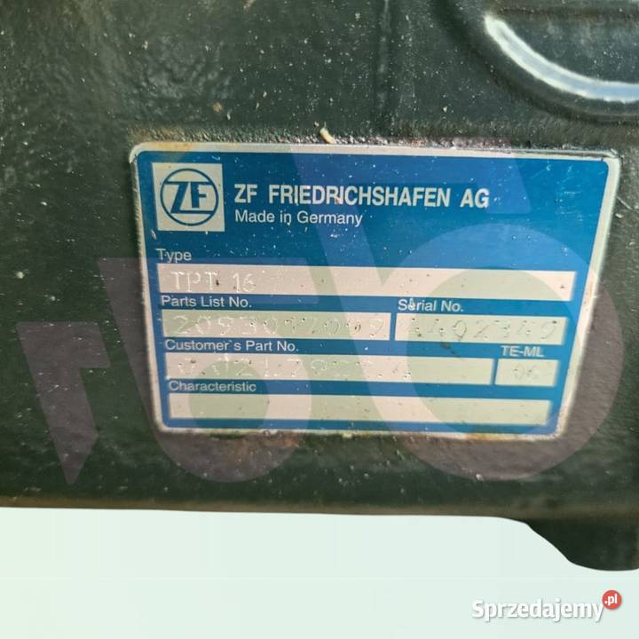 Dyferencjał Skrzynia ZF 2093301069 Tylny most