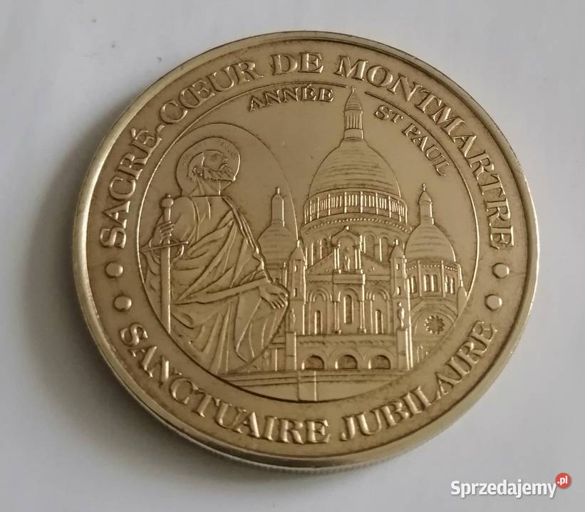 Medal Bazyliki SacrCoeur Montmartre Gdynia