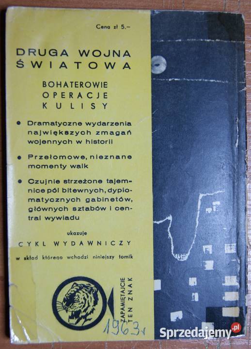 Żółty Tygrys Akcja Plan Warszawy 1963 Parczew sprzedam