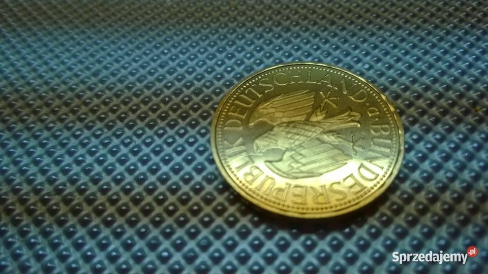 moneta Niemcy 1 marka 1991 złocona 033 Warszawa