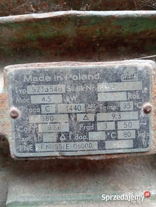 Silnik siłowy 45 kw z podwoziem