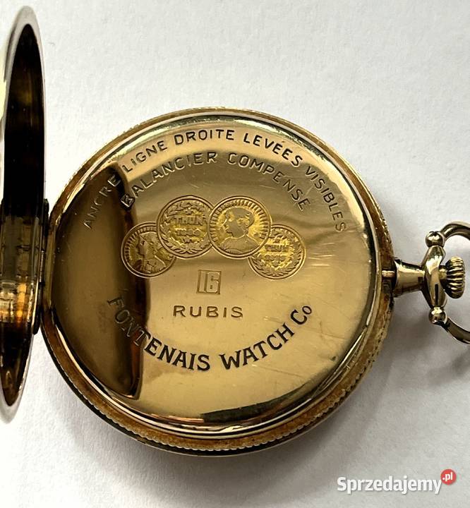 złoty zegarek szwajcarski 14k