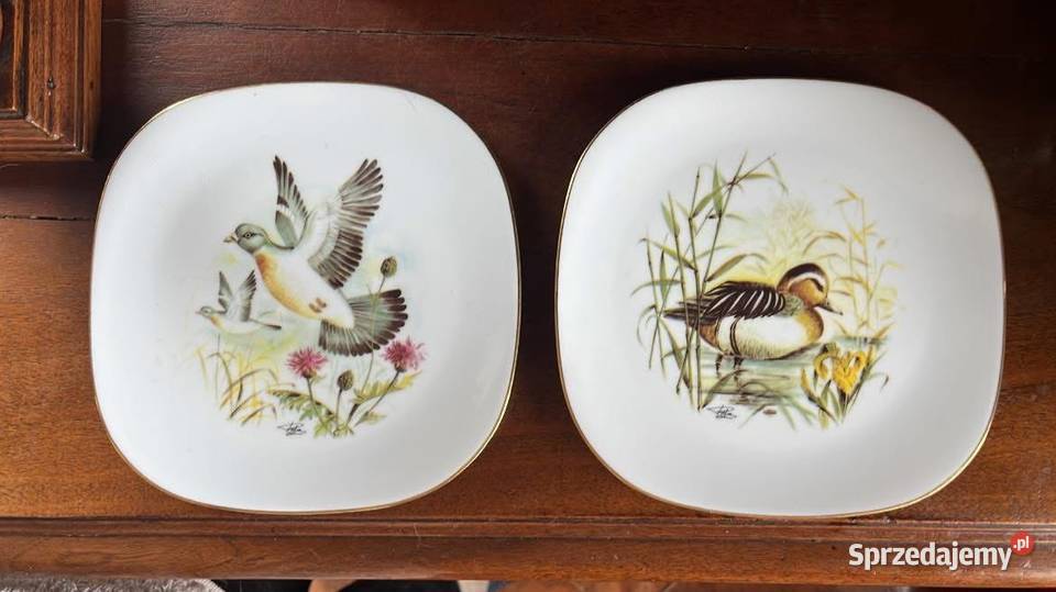 Kwadratowy talerz ze wspaniałej manufaktury