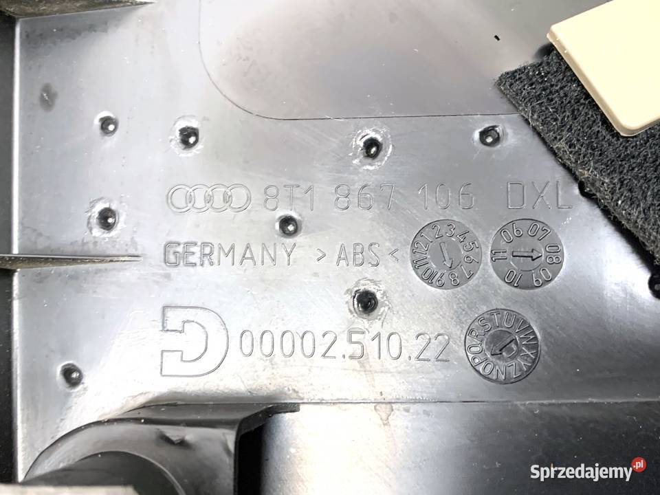 BOCZEK DRZWI PRAWY PRZÓD AUDI A5 8T 8T1867106