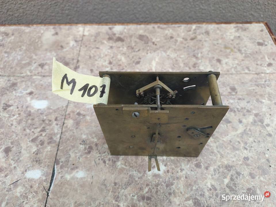 M107 Mechanizm starego zegara pełna płyta Carl pomorskie Tczew