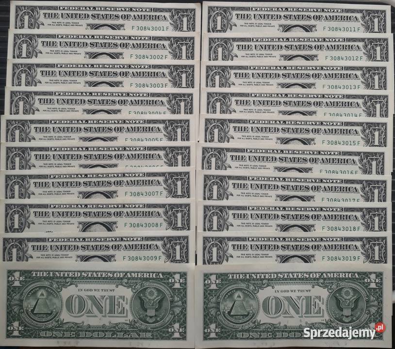 20 x 1 Dolar USA men FAtlanta seria Amennicze wielkopolskie Konin