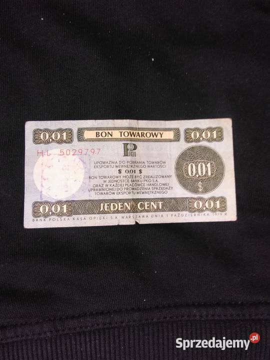 Książeczka oszczędnościowa bony towarowe 1979 Trzcianka