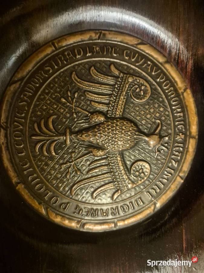 Ozdobny drewniany talerz patera