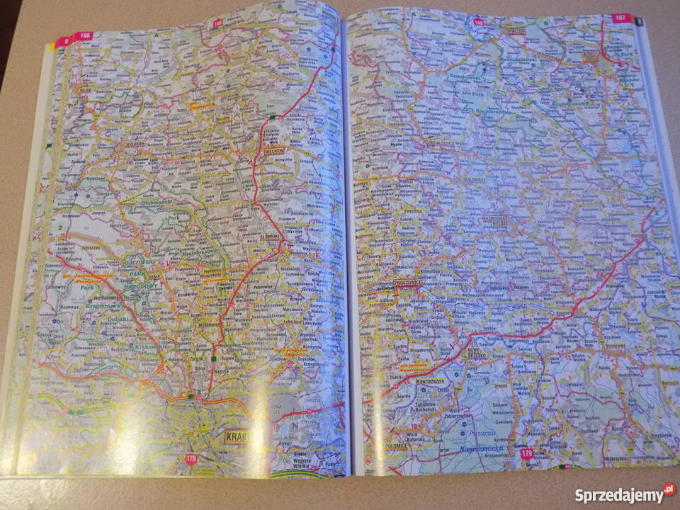 Sprzedam bardzo dokładn Atlas drogowy Polska w skali 1200
