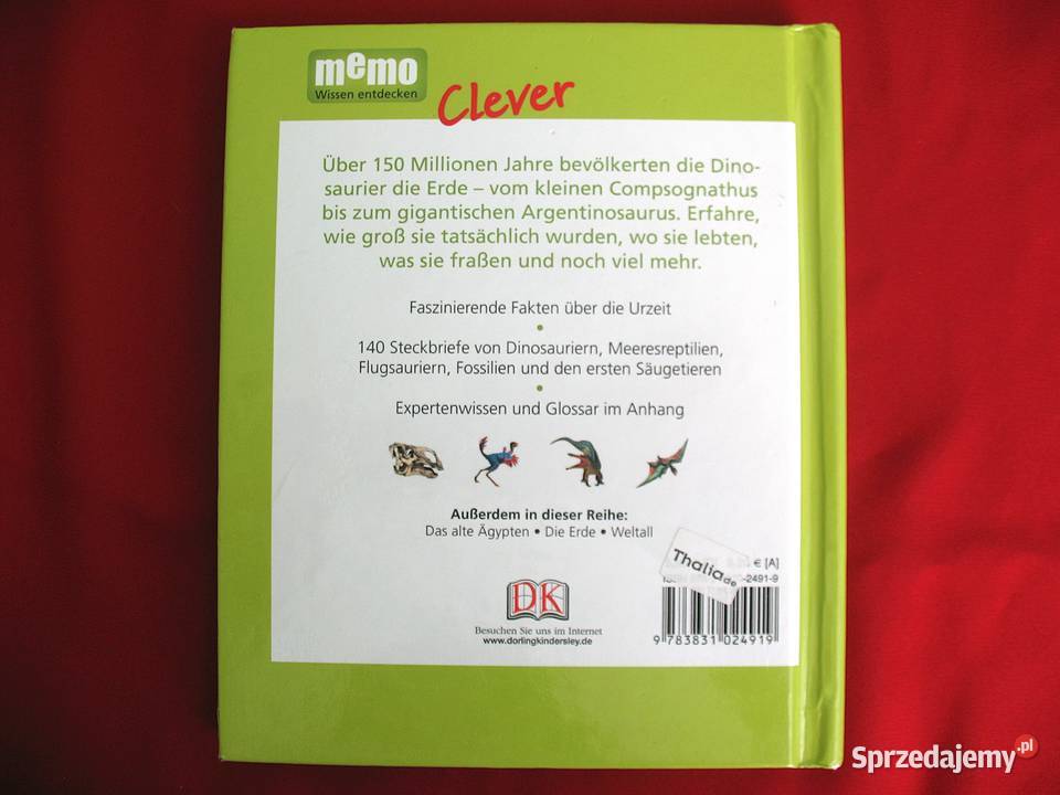 Dinosaurier Clever książka niemiecka Leksykon Siedlce