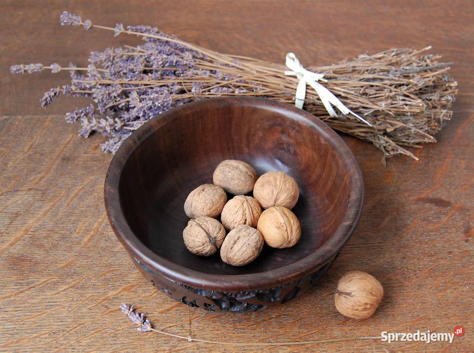 Afrykańska misa miska rzeźbiona drewno heban Lublin
