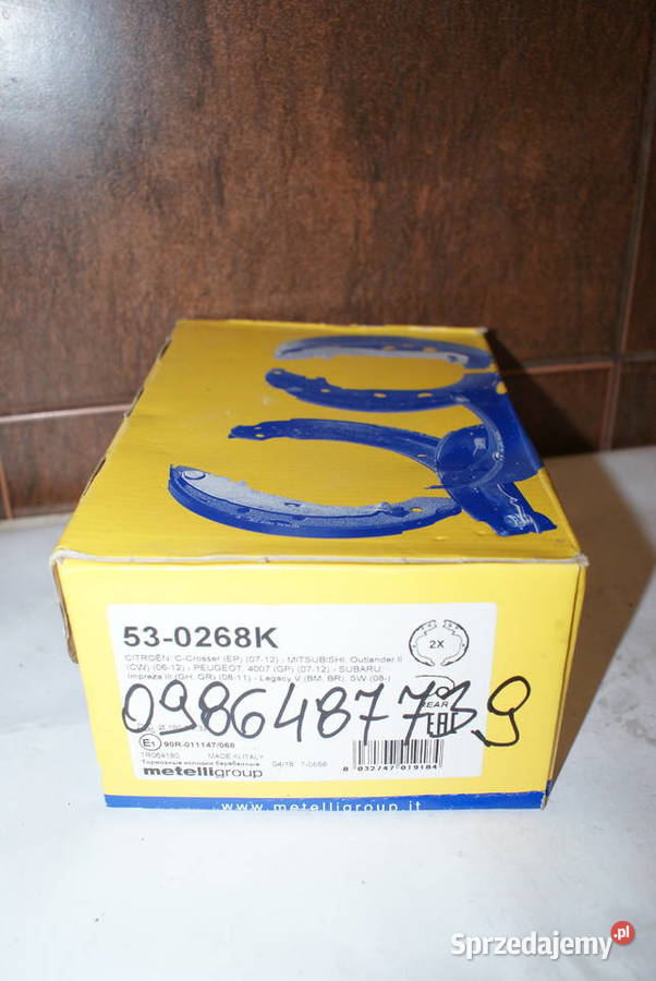 0 986 487 739 Szczęka ham CITROEN CCROSER 4007 Pozostałe Białobrzegi