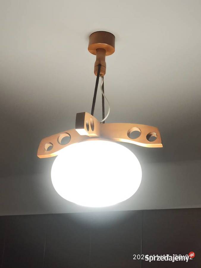 Lampa sufitowa z drena i szkła 50x38 Radzyń Podlaski