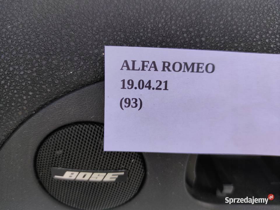 BOCZEK TAPICERKA PRAWY TYŁ ALFA ROMEO 147 937 3D Wyposażenie wnętrza wielkopolskie Nowy Tomyśl