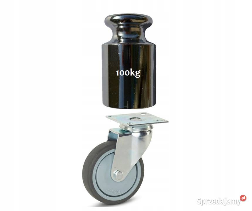 Koło skrętne 100mm 100 guma termoplastyczna