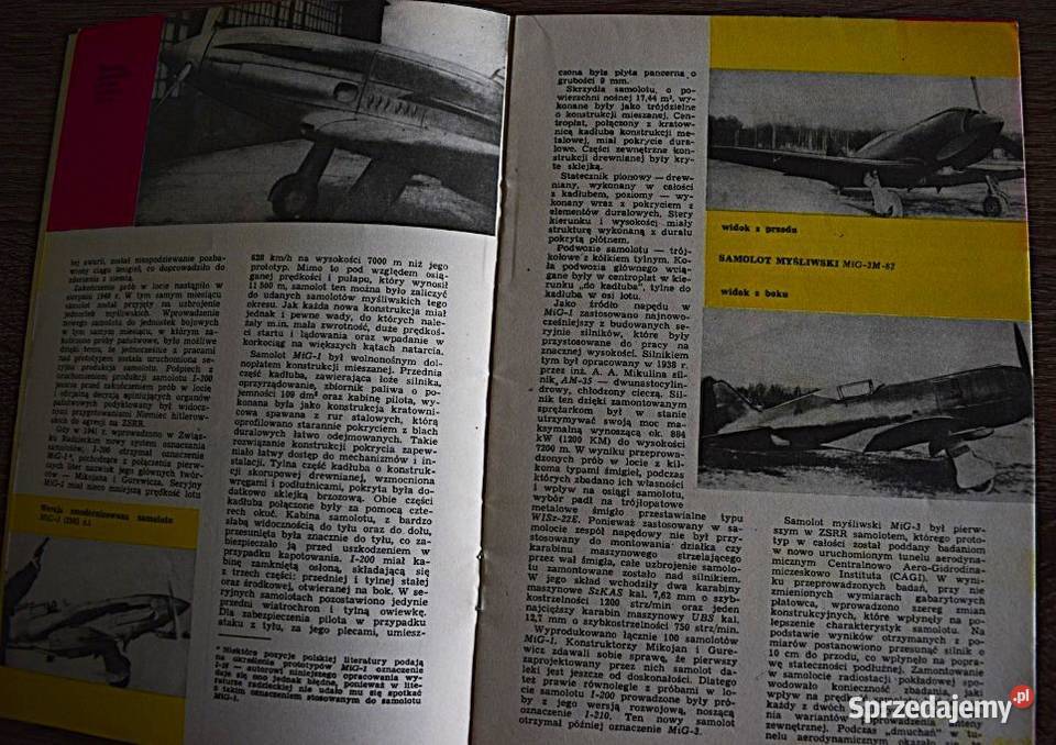 Samolot myśliwski Mig 3 seria TBiU sprzedam