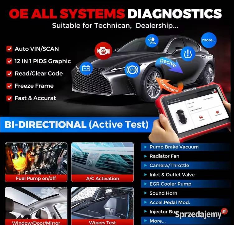 Tester diagnostyczny KINGBOLEN K8 PRO Dożywotnia Wrocław
