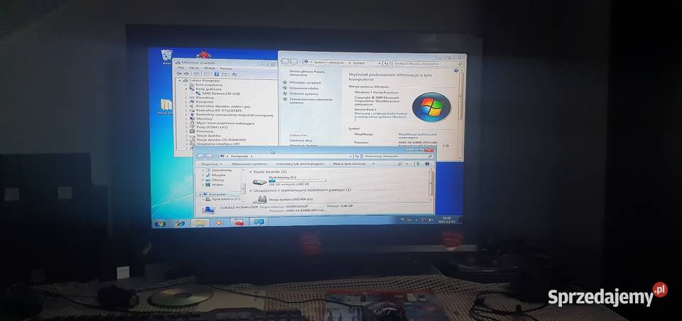 Komputer 37ghz 4gb ram 2gb radeon hdmi 200gb sprzedam