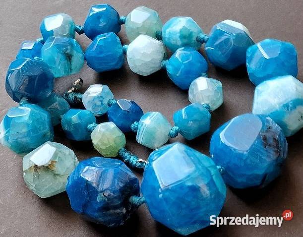 NATURALNY AGAT AŁTAJSKI NASZYJNIK ETNO ART śląskie Częstochowa sprzedam