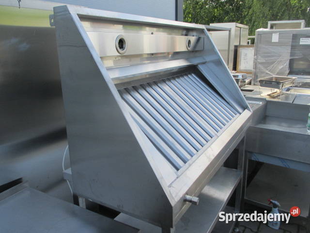 OKAP GASTRONOMICZNY SKOŚNY Z FILTRAMI I