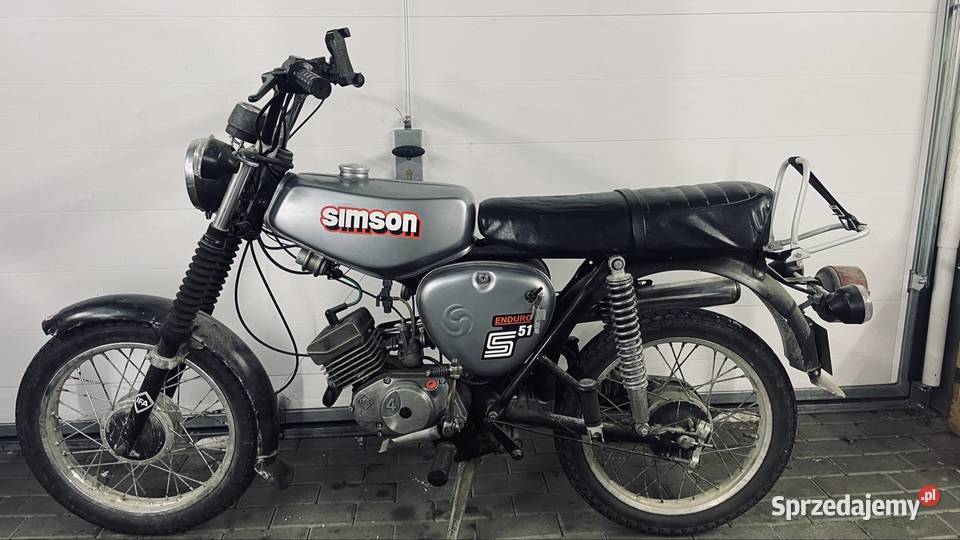 Simson S51 czterobiegowy zarejestrowany śląskie Mnich