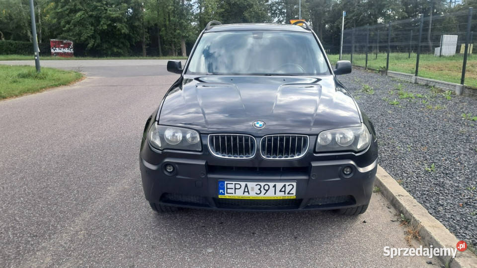 BMW X3 E83 30D 218 2006r AWD Automat Skóry Hak wspomaganie kierownicy łódzkie Pabianice sprzedam