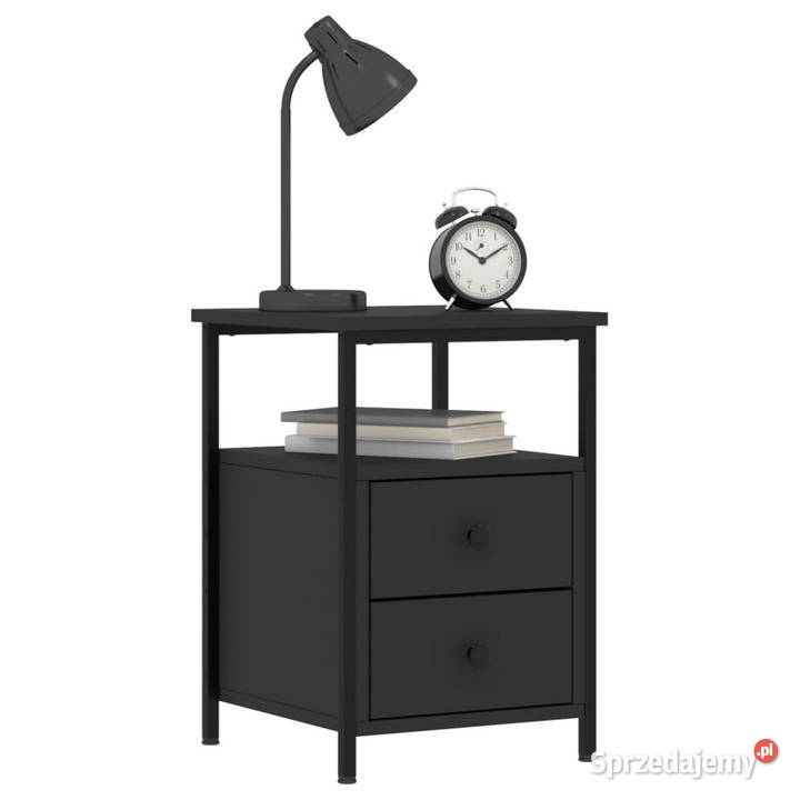 Szafki nocne 2 czarne 34x355x50 WM826014 Nocne