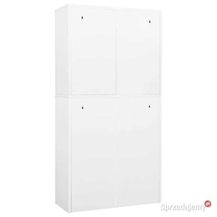 Szafa biurowa biała 90x40x180 stalowa WM336413 Warszawa sprzedam
