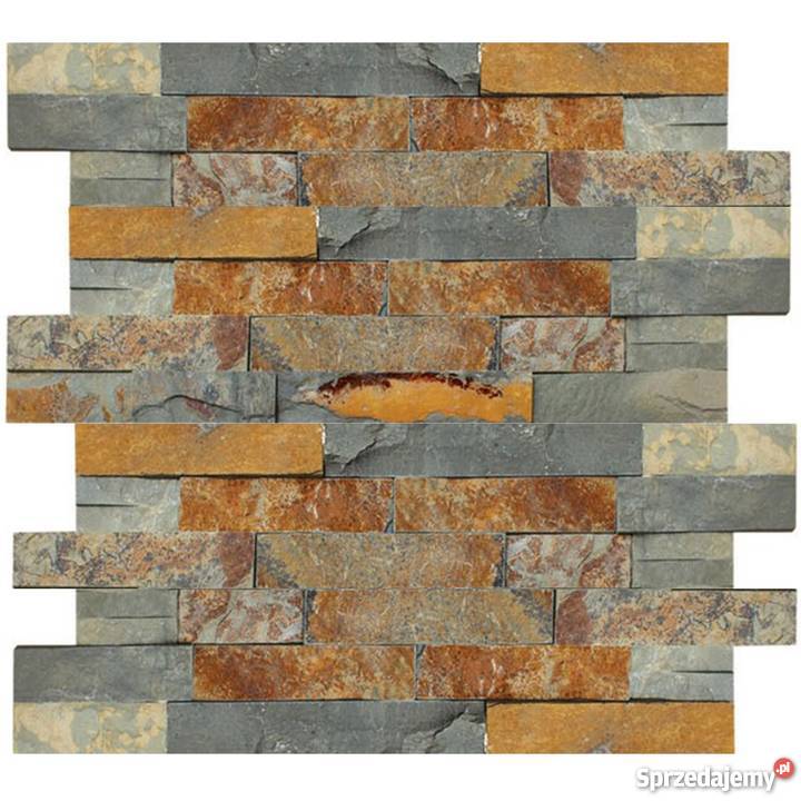 Panele ścienne 10x36 łupek Multicolor elewacje Lublin