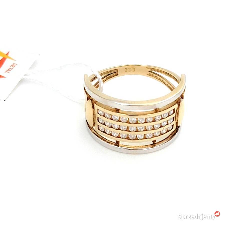 Pierścionek r14 Złoty pr333 Obrączkowy z Poznań