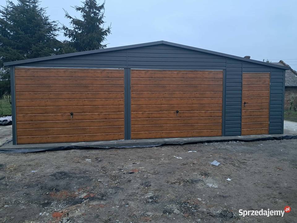 Garaż blaszany 8x6 PROMOCJA Wzmocniony profilami Rybnik