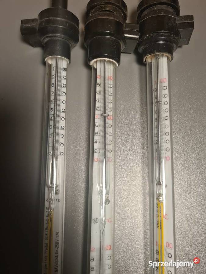 Zestaw 3 Termometry kontaktowe nastawne PRL VLD Wieleń