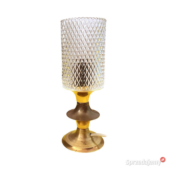 Mosiężna lampka nocna KOLARZ Niemcy lata 70 Lampy stołowe i nocne