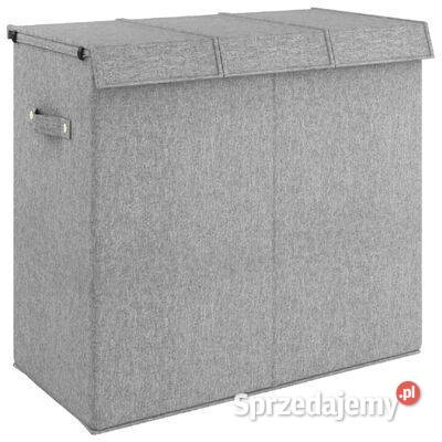vidaXL Składany kosz na pranie szary 645x345x59 Warszawa