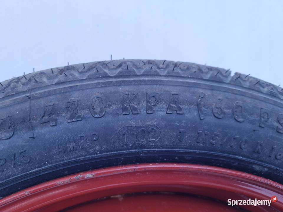 KOŁO DOJAZDOWE dojazdówka 11570 R16 5x110 Samochodowe Chełm