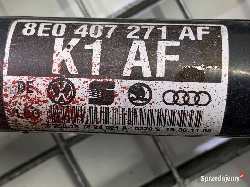 PÓŁOŚ LEWY PRZÓD AUDI A4 B6 8E0407271AF 20 130 sprzedam