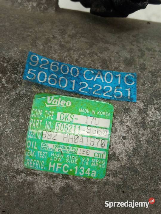 SPRĘŻARKA KLIMATYZACJI 5060122251 VQ35DE 35 V6 osobowe sprzedam