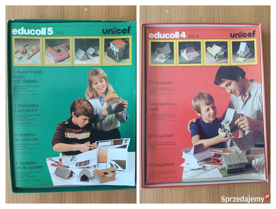 Domki kartonowe do sklejania educoll 4 i educoll