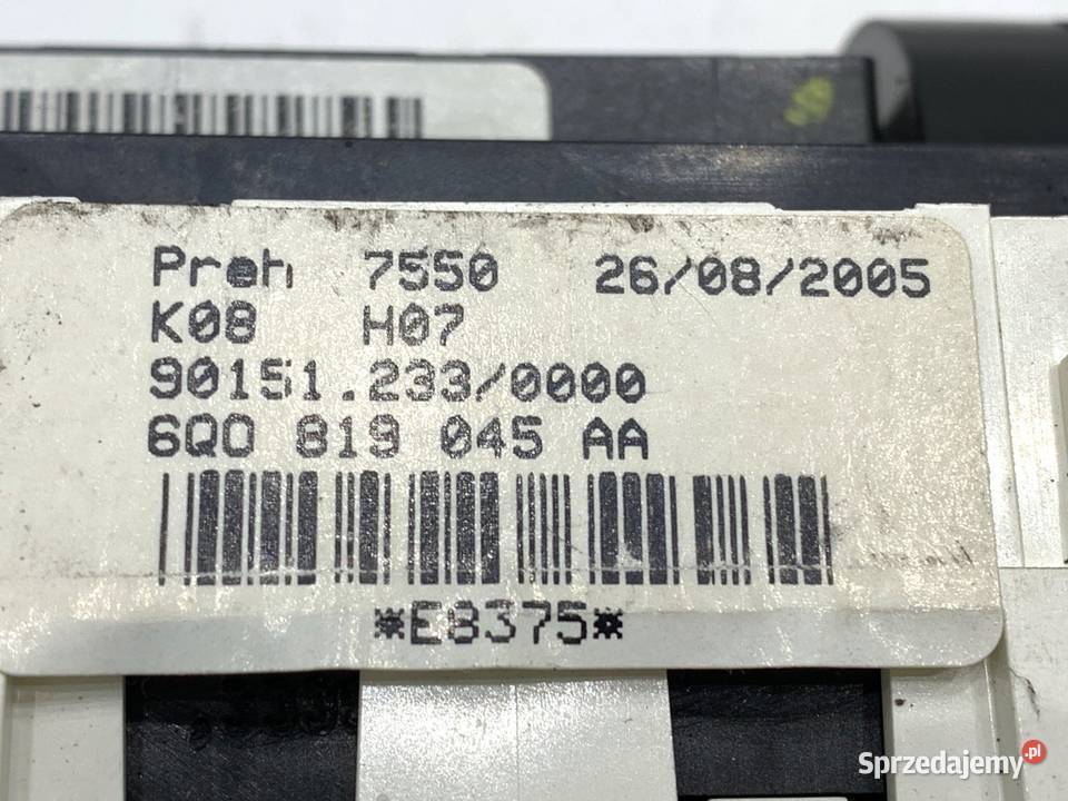 PANEL STEROWANIA NAWIEWU VW POLO IV 9N podkarpackie