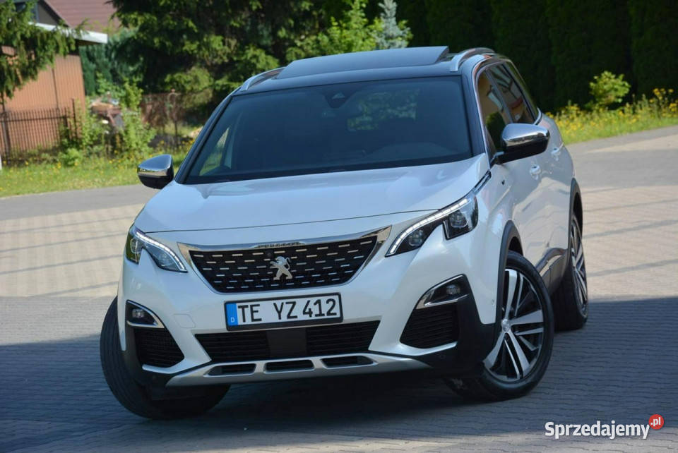 Peugeot 5008 GT Pack Focal Biał Perła Skóry regulowane zawieszenie Ostrów Mazowiecka